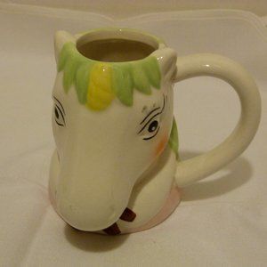 Figural 3D Horse Head Mug - Unicorn, Pony by Room Essentials Collectible 4 Inch
